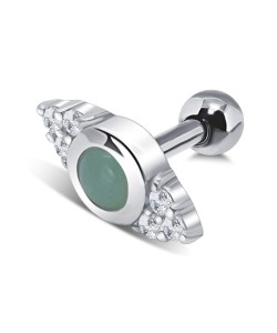 Green Aventurine CZ Ear Piercing TIP-2802